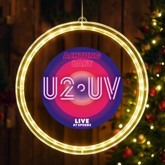 Discover U2 Band Tour 2023 LED Christmas Window Lights, U2 UV Achtung Baby