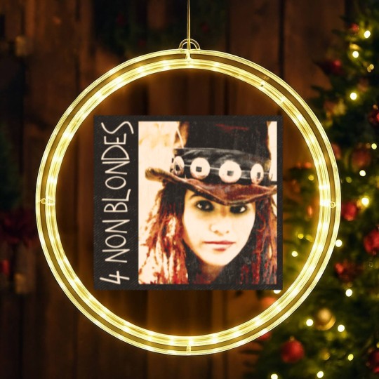 Discover 4 non blondes grunge vintage look alternative rock LED Christmas Window Lights design LED Christmas Window Lights