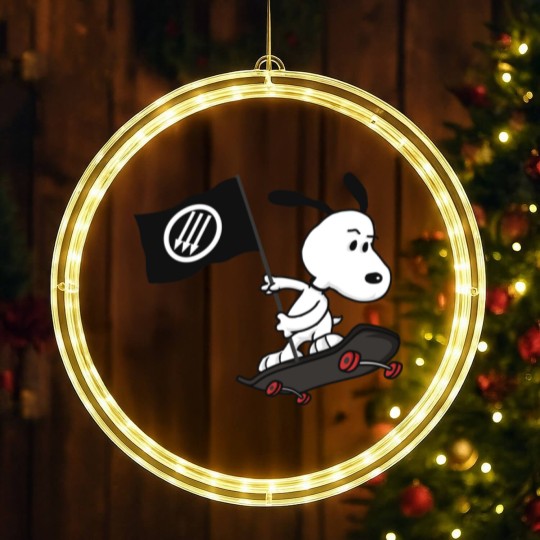 Discover Antifa anti-fascist dog LED Christmas Window Lights