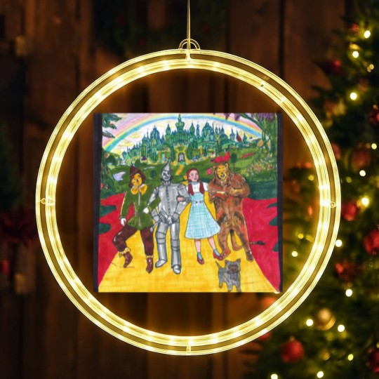Discover Wizard Of Oz- Yellow Brick Road Graphic  Dress LED Christmas Window Lights