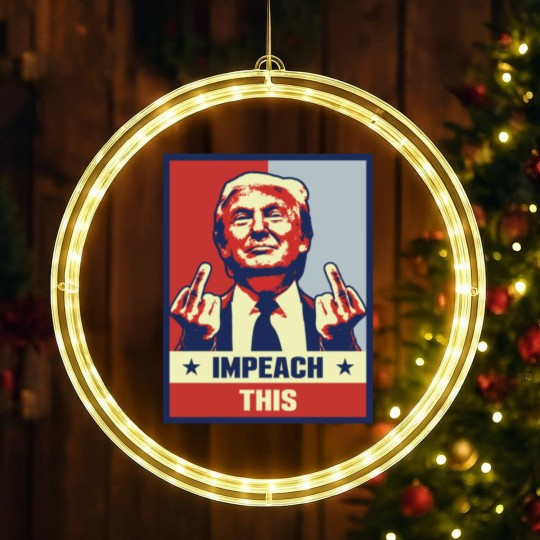Discover Donald Trump Impeach This LED Christmas Window Lights