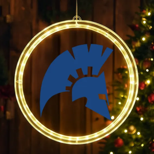 Discover Tacoma Community College Titans logo LED Christmas Window Lights