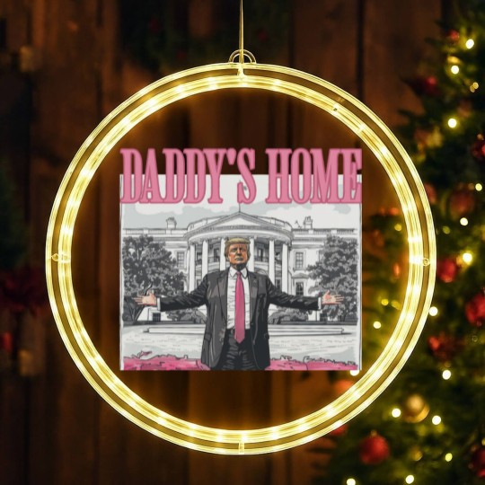 Discover Daddys Home Trump 2024 LED Christmas Window Lights