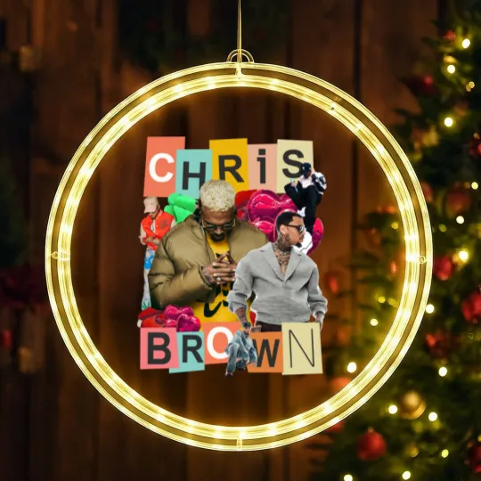 Discover Vintage Breezy Chris Brown LED Christmas Window Lights