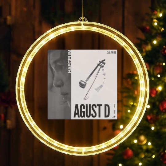 Discover Haegeum LED Christmas Window Lights, Haegeum AgustD Vintage LED Christmas Window Lights, Agust D Haegeum LED Christmas Window Lights