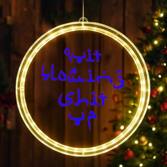 Discover Quit Blowing Shit Up LED Christmas Window Lights