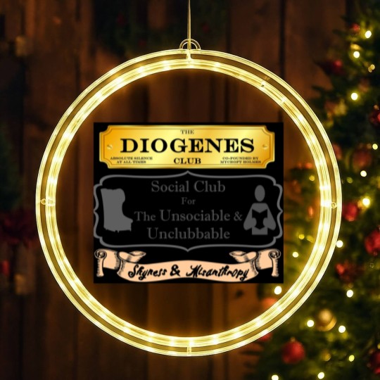 Discover Mycroft Holmes - Diogenes Club - For The Unsociable  Unclubbable LED Christmas Window Lights