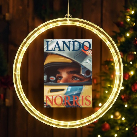 Discover Lando Norris LED Christmas Window Lights, Racing Team LED Christmas Window Lights, Driver LED Christmas Window Lights, Fan Gift