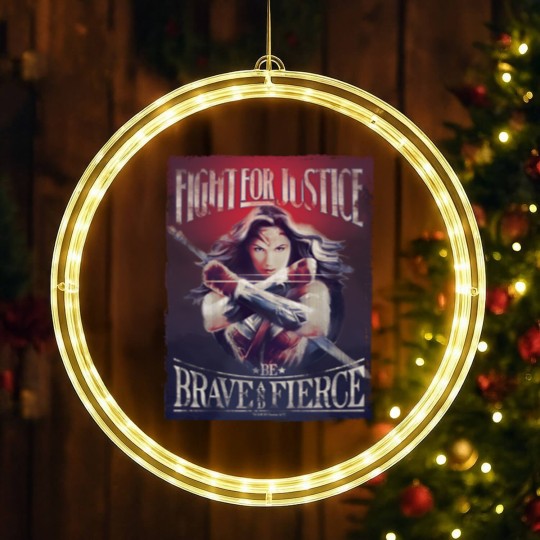 Discover Wonder Woman Fight For Justice LED Christmas Window Lights