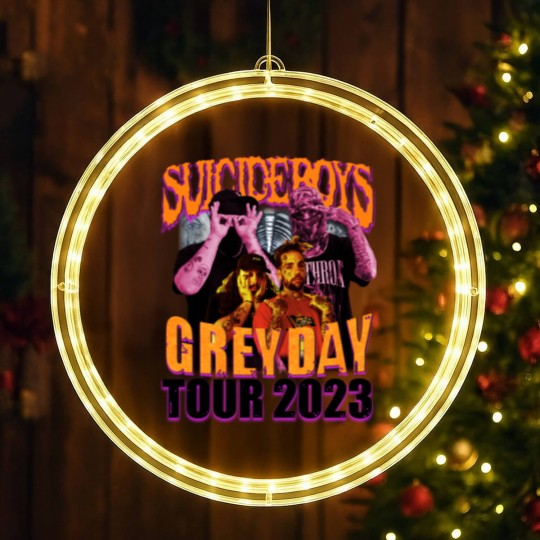Discover Suicideboys Rap LED Christmas Window Lights, Grey Day 2023 World Tour Vintage 90s