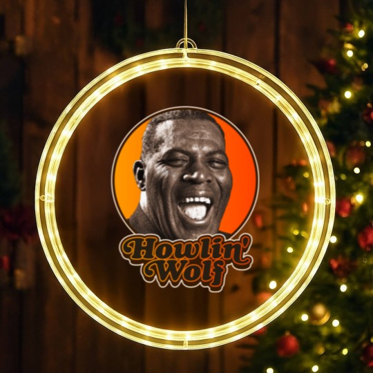 Discover Retro Howlin&39; Wolf Tribute LED Christmas Window Lights