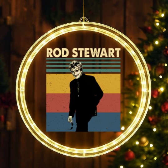Discover Rod Stewart Retro Vintage LED Christmas Window Lights, Rod Stewart Gift LED Christmas Window Lights