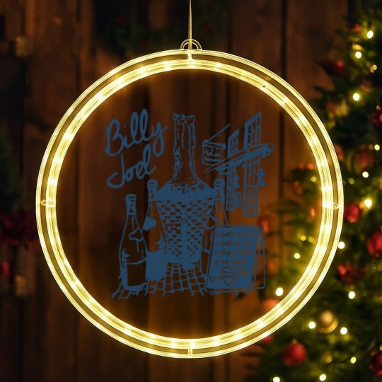 Discover Vintage Billy Joel Concert Crewneck Unisex LED Christmas Window Lights