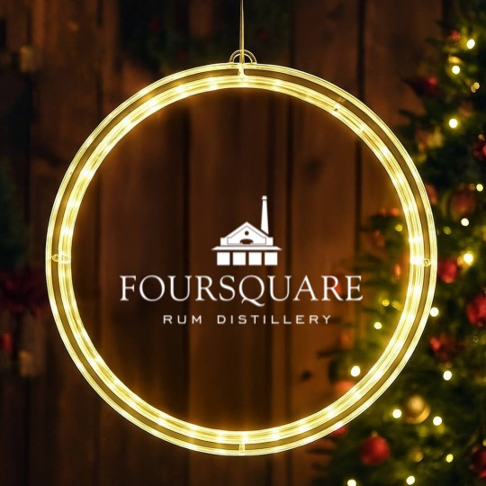 Discover Foursquare Rum Distillery - Dark Colours Abstract Pattern V1 Graphic LED Christmas Window Lights