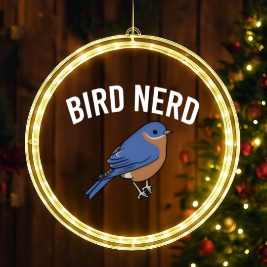 Discover Birds Nerd Funny Birds Birding Birdwatching Birds LED Christmas Window Lights