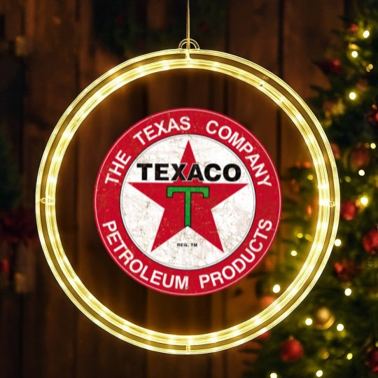 Discover TEXACO TEXAS PETROLEUM COMPANY LED Christmas Window Lights