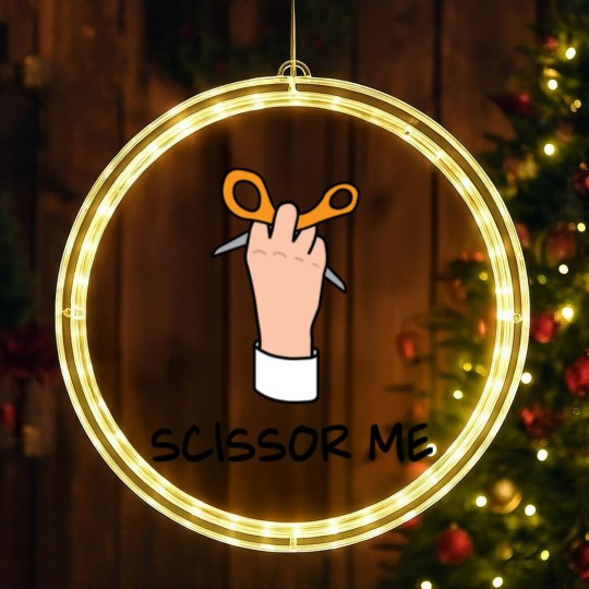 Discover The Office – Scissor Me LED Christmas Window Lights