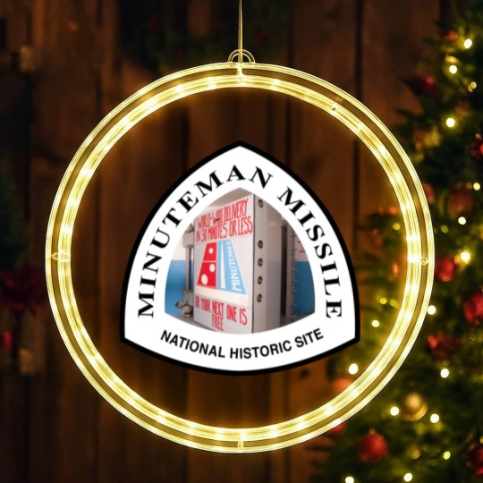 Discover Minuteman Missile National Historic Site shield LED Christmas Window Lights