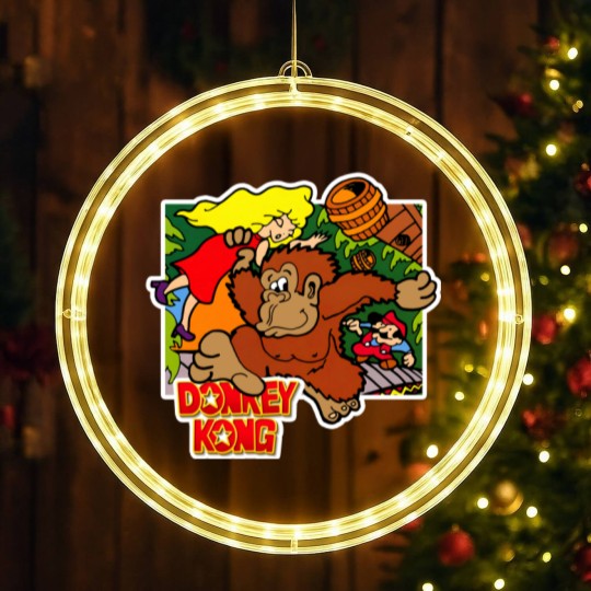 Discover Donkey Kong Arcade Game LED Christmas Window Lights, Donkey Kong Party LED Christmas Window Lights