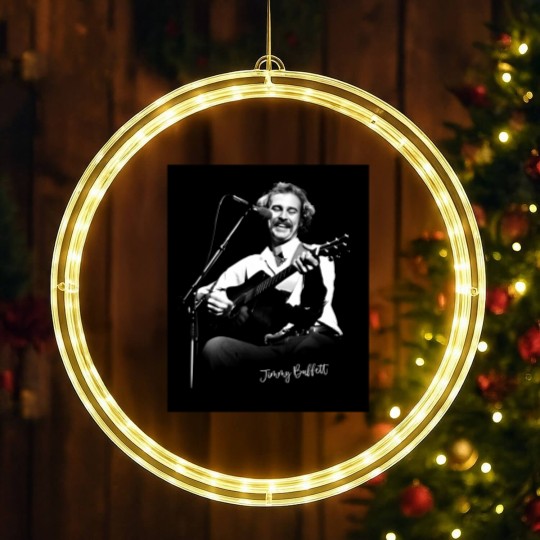 Discover Jimmy Buffett - Jimmy Buffett Rest In Peace - LED Christmas Window Lights