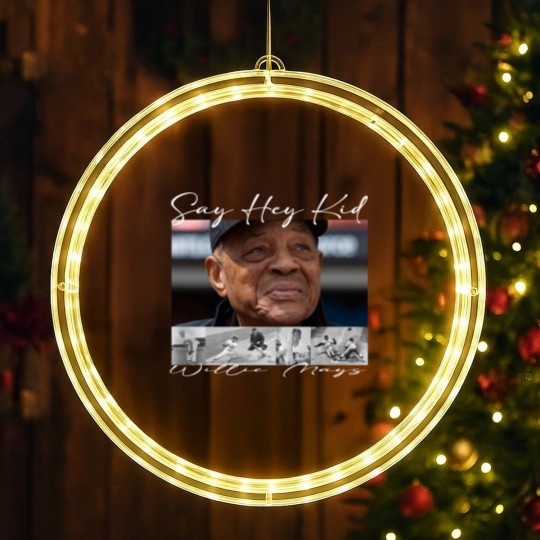 Discover Say Hey Kid - Willie Mays LED Christmas Window Lights