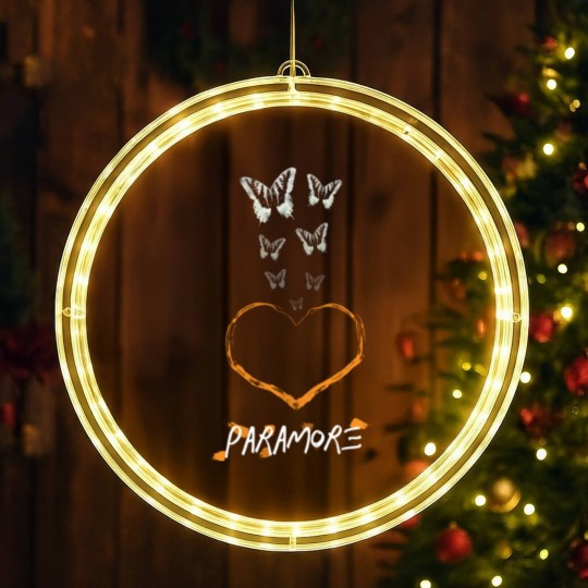 Discover Vintage Brand New Eyes LED Christmas Window Lights, Paramore LED Christmas Window Lights, Rock Band LED Christmas Window Lights, This Is Why Tour  2023