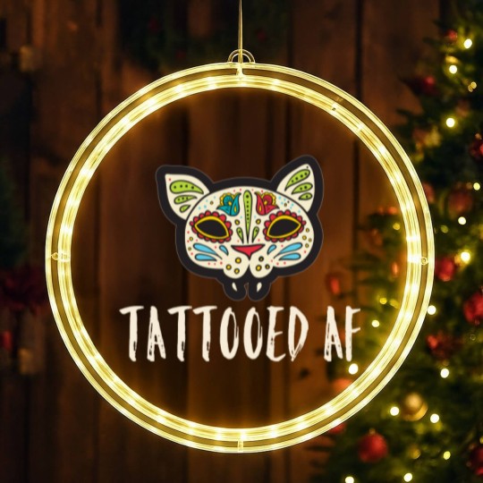Discover Tattooed AF LED Christmas Window Lights