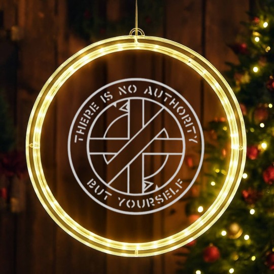 Discover Crass - There Is No  Authority But Yourself LED Christmas Window Lights