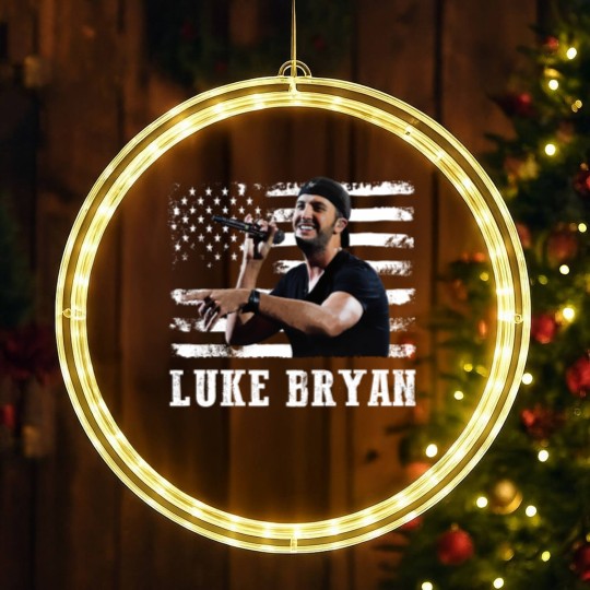 Discover Distressed American Flag Music Luke Legend LED Christmas Window Lights