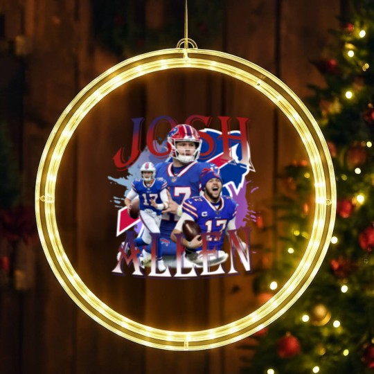 Discover Josh Allen LED Christmas Window Lights, Vintage 90s Josh Allen Style LED Christmas Window Lights, Josh Allen LED Christmas Window Lights