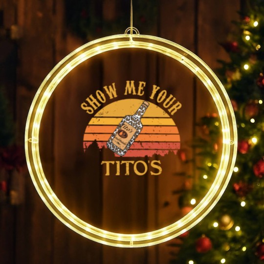 Discover Show Me Your Tito's LED Christmas Window Lights, Vodka Lover, Tito's Fan