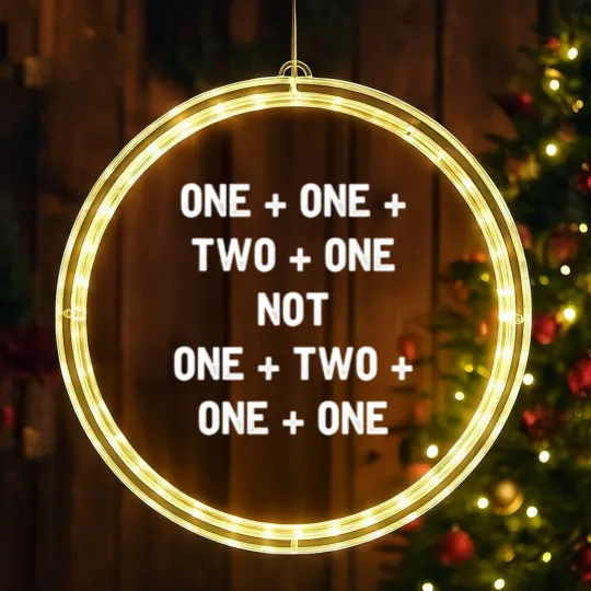 Discover Clue Quote LED Christmas Window Lights