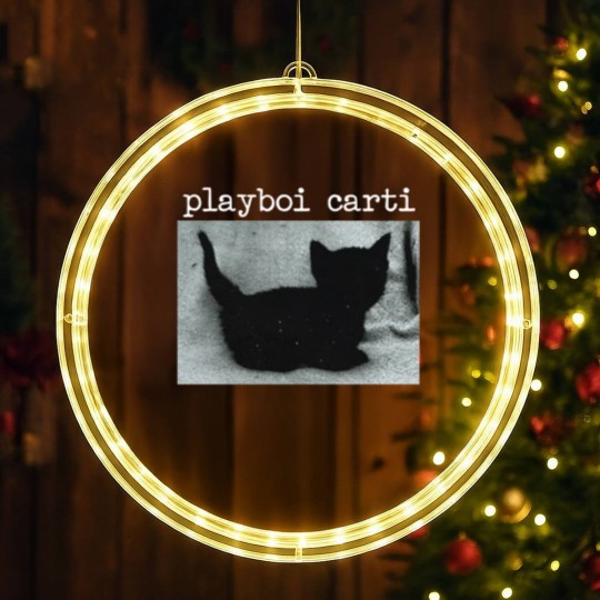 Discover Playboi Carti Cat LED Christmas Window Lights Merch Meme LED Christmas Window Lights Tour LED Christmas Window Lights