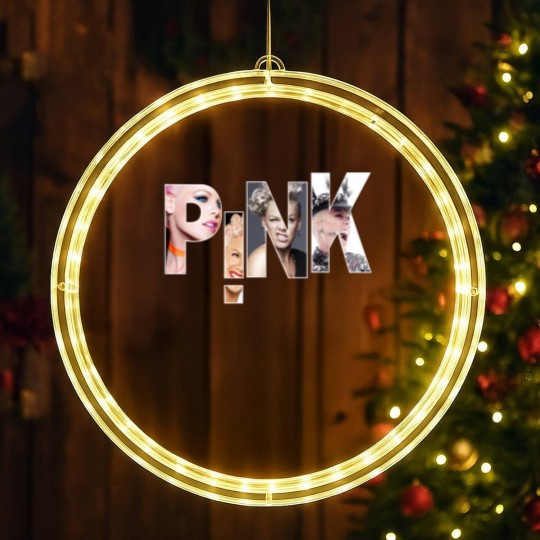 Discover Pink Singer  2024 Tour LED Christmas Window Lights