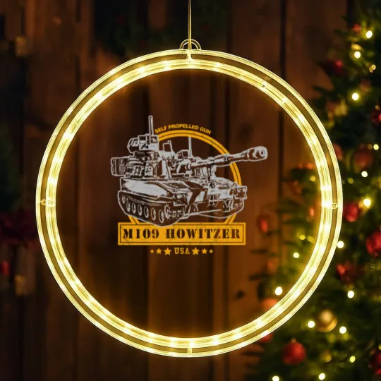 Discover M109 Self Propelled Howitzer LED Christmas Window Lights