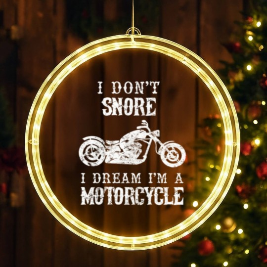 Discover I Don't Snore I Dream I'm A Motorcycle Biker Dad G LED Christmas Window Lights