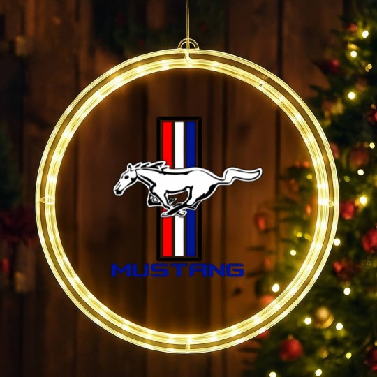 Discover Mustang Vintage Tribar Lovers LED Christmas Window Lights