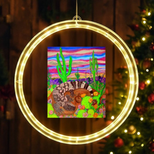 Discover Arizonna Gila Monster LED Christmas Window Lights