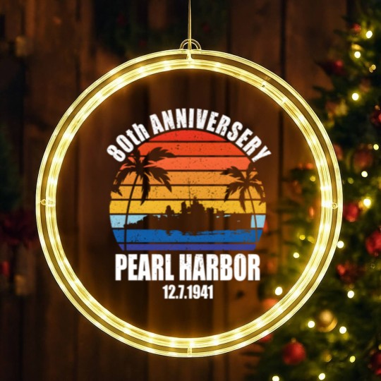 Discover Pearl Harbor Anniversary Sunset LED Christmas Window Lights