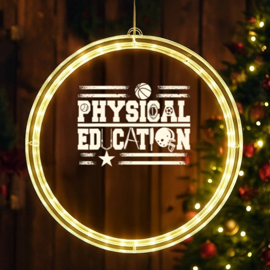 Discover Physical Education Teacher LED Christmas Window Lights