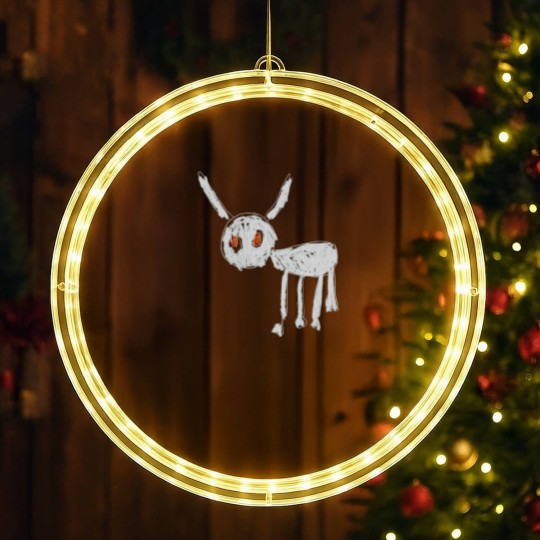 Discover Drake For All The Dogs LED Christmas Window Lights Merch, Drake Album Merch LED Christmas Window Lights