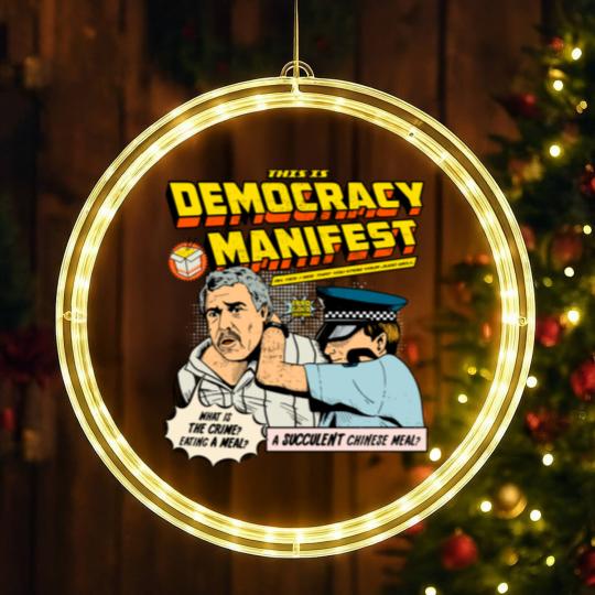 Discover This Is Democracy Manifest Iconic LED Christmas Window Lights | I See You Know Your Judo Well