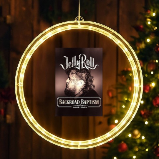 Discover Backroad Baptism Tour, Jelly Roll Tour, Jelly Roll LED Christmas Window Lights