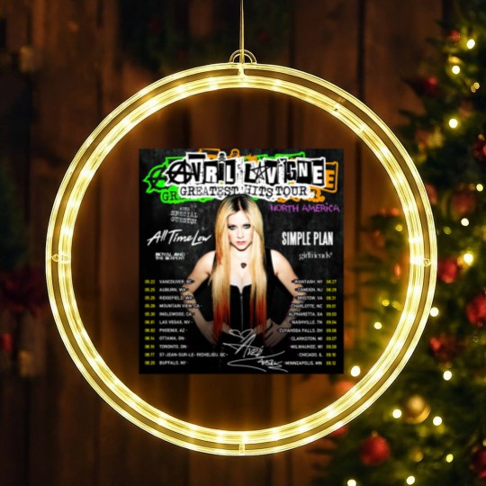 Discover Avril Lavigne Summer 2024 LED Christmas Window Lights