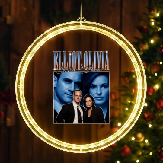 Discover Elliot Stabler Olivia Benson LED Christmas Window Lights, Law And Order SVU