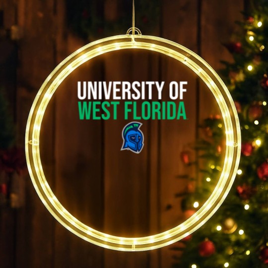 Discover university of west florida uwf argonauts stacked LED Christmas Window Lights