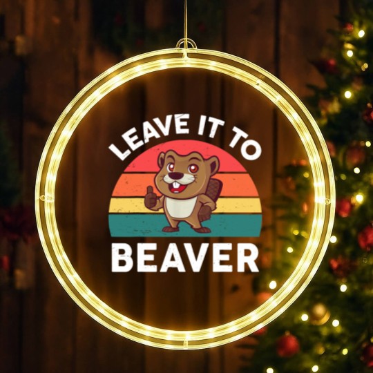 Discover Leave It To Beaver  Men Kids Funny Beaver LED Christmas Window Lights