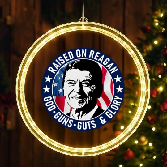 Discover Ronald Reagan Raised On Reagan LED Christmas Window Lights