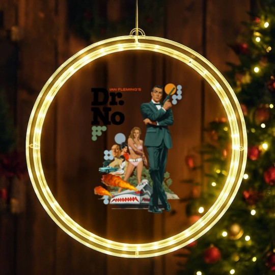 Discover James Bond Dr.No V2 LED Christmas Window Lights Vintage Movie LED Christmas Window Lights