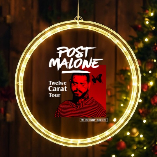 Discover Post Malone Vintage Graphic LED Christmas Window Lights, Post Malone LED Christmas Window Lights, Post Malone Merch, Post Malone Graphic LED Christmas Window Lights